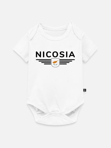 Nikosia Design – Hauptstadt Zyperns - Baby Premium Kurzarmbody - Weiß