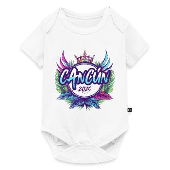 Cancun 2025 Coloré - Body à manches courtes Premium Bébé - blanc - Devant