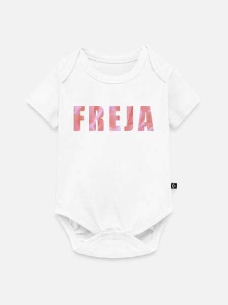 Lavendel Abstraktes Aquarell Design - Baby Premium Kurzarmbody - Weiß