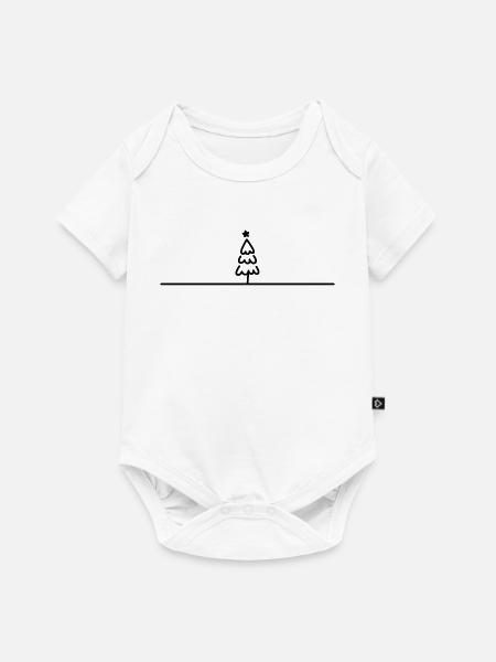 Weihnachtsbaum - Baby Premium Kurzarmbody - Weiß