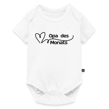 Grandpa of the Month Heart - Baby Premium short-sleeve bodysuit - white - Front