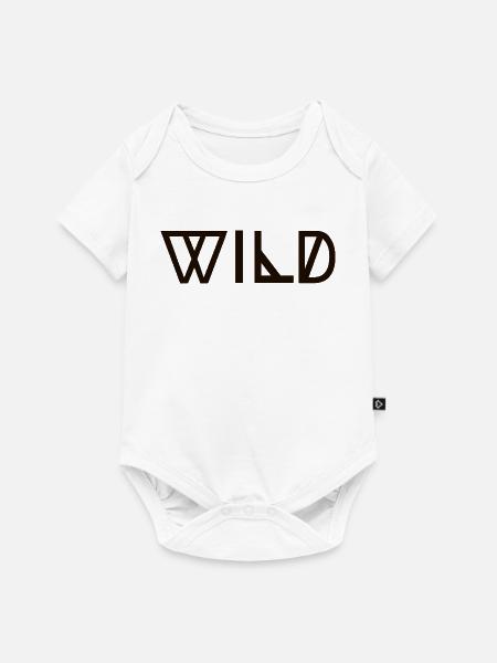 WILD - Baby Premium Kurzarmbody - Weiß