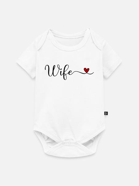 Ehefrau - Baby Premium Kurzarmbody - Weiß