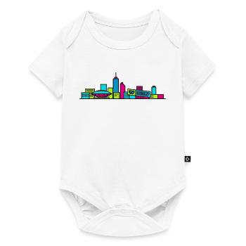 Eindhoven City Skyline Evoluon Modern Line Art - Baby Premium short-sleeve bodysuit - white - Front