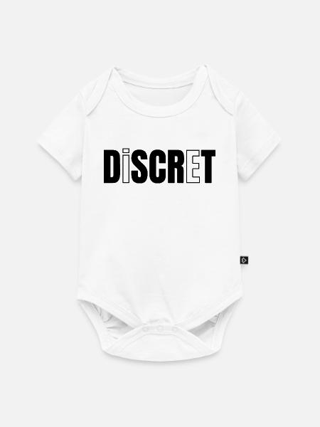 DISKRET! - Baby Premium Kurzarmbody - Weiß