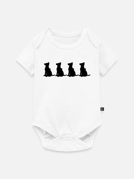 Deutscher Schäferhund - Baby Premium Kurzarmbody - Weiß