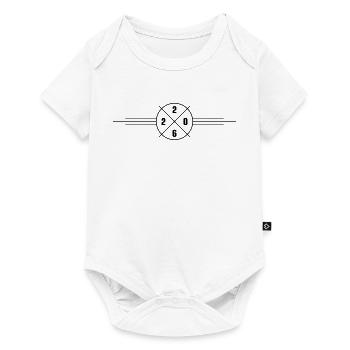 2026 year - Baby Premium short-sleeve bodysuit - white - Front