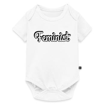 Féministe - Body à manches courtes Premium Bébé - blanc - Devant