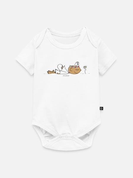 Chill out - Baby Premium Kurzarmbody - Weiß