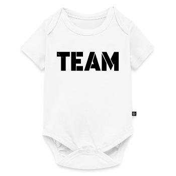 team - Baby Premium Kurzarmbody - Weiß - Vorne