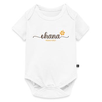 Chemise Hawaï de la famille Ohana - Body à manches courtes Premium Bébé - blanc - Devant