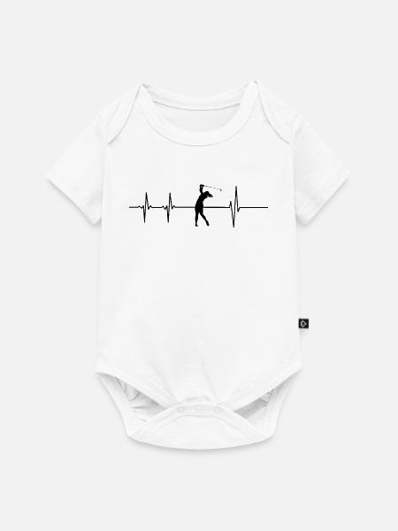 Golfspielerin auf Beat - Baby Premium Kurzarmbody - Weiß
