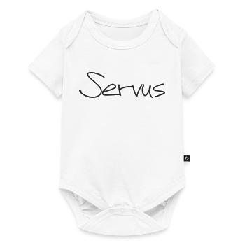 Servus – Bayerisches Textdesign für Shirts & mehr - Baby Premium Kurzarmbody - Weiß - Vorne