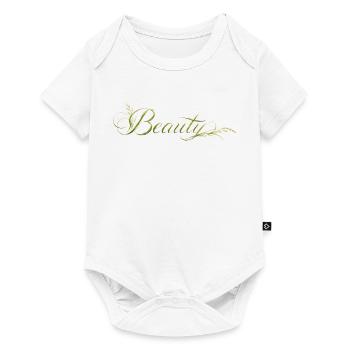 Beauty Lettering Nature Design - Baby Premium short-sleeve bodysuit - white - Front