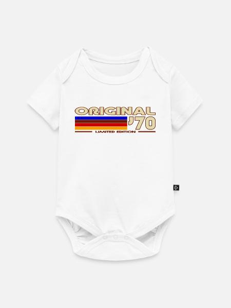 1970 - Baby Premium Kurzarmbody - Weiß