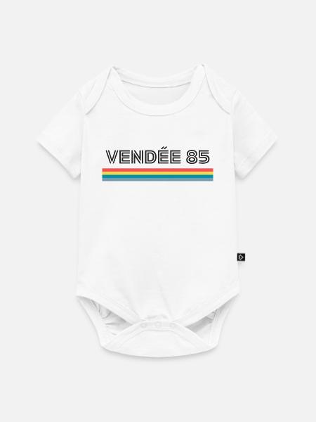 Vendée 85 T-Shirt Humorgeschenk - Baby Premium Kurzarmbody - Weiß