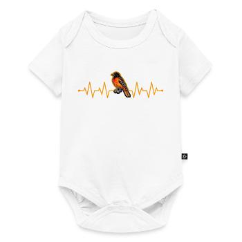 Herzschlag eines Pirols - Baby Premium Kurzarmbody - Weiß - Vorne