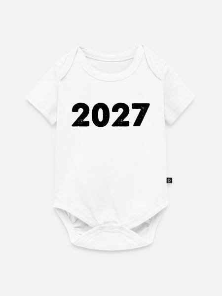 2027 - Baby Premium Kurzarmbody - Weiß