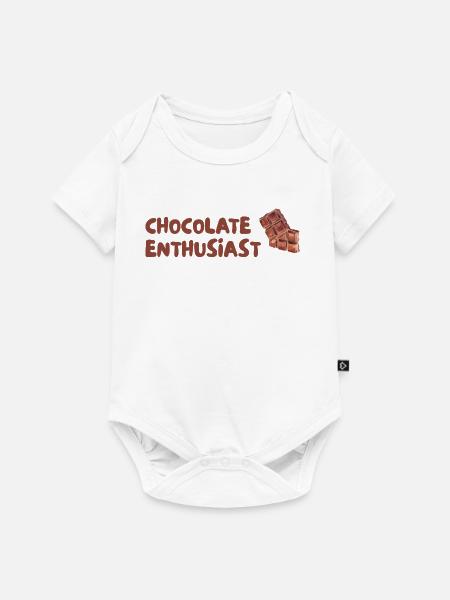 Schokoladen Enthusiast - Baby Premium Kurzarmbody - Weiß
