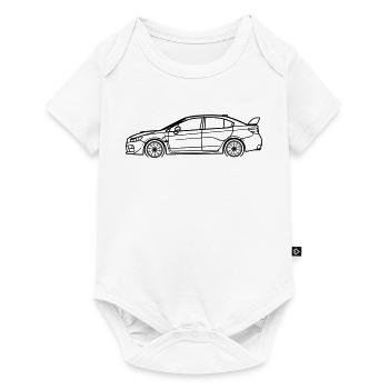 WRX Line Silhouette – Turbo Rally Art - Baby Premium Kurzarmbody - Weiß - Vorne