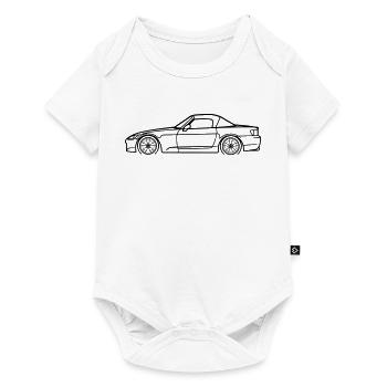 S2000 Line Silhouette – High‑Rev JDM Art - Baby Premium Kurzarmbody - Weiß - Vorne