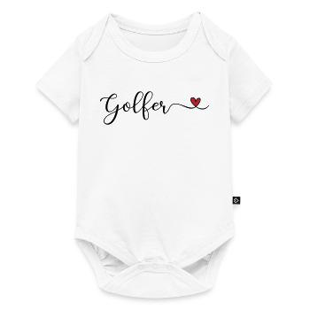Golfer - Baby Premium Kurzarmbody - Weiß - Vorne
