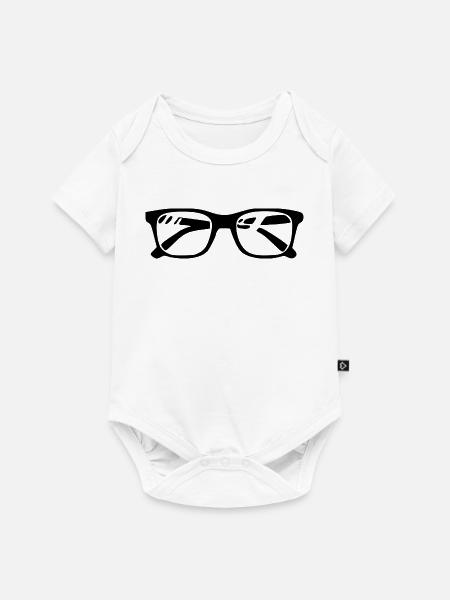 Brille Augenoptiker Geschenk Optiker - Baby Premium Kurzarmbody - Weiß