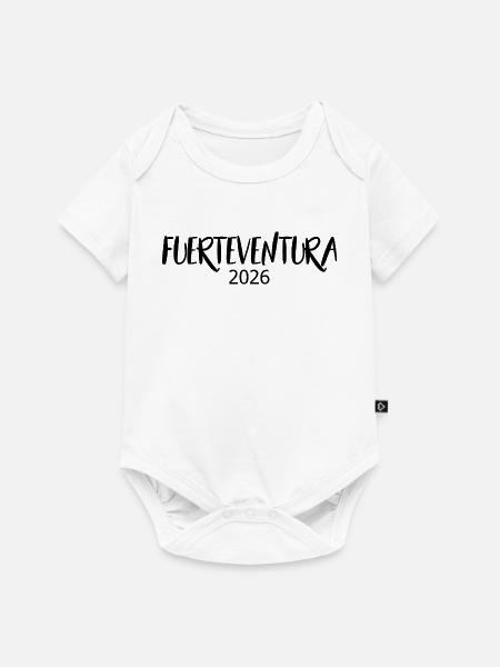 Fuerteventura_2026 - Baby Premium Kurzarmbody - Weiß