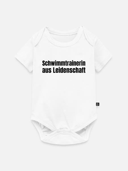 Schwimmtrainerin aus Leidenschaft Verein Geschenk - Baby Premium Kurzarmbody - Weiß
