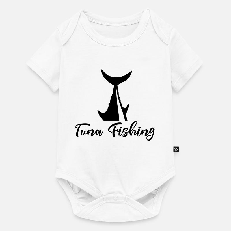 Pêche - Pêche - Thon - Cadeau - Body à manches courtes Premium Bébé - blanc