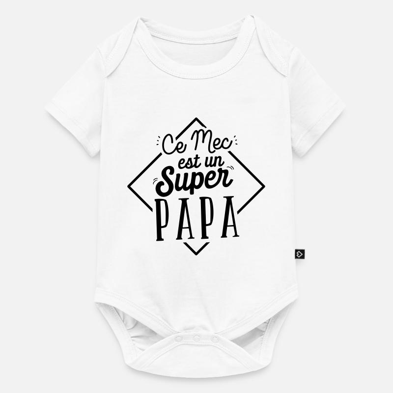 Super papa - cadeau - Body à manches courtes Premium Bébé - blanc