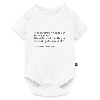 Programmer joke shirt - Baby Premium short-sleeve bodysuit - white - Front