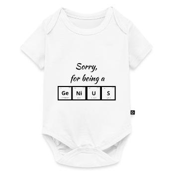 genius - Baby Premium short-sleeve bodysuit - white - Front