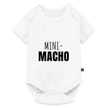 Kleiner Macho - Baby Premium Kurzarmbody - Weiß - Vorne