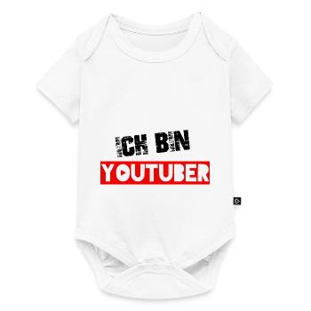 Youtube youtuber influenceur vlogger gamer - Body à manches courtes Premium Bébé - blanc - Devant