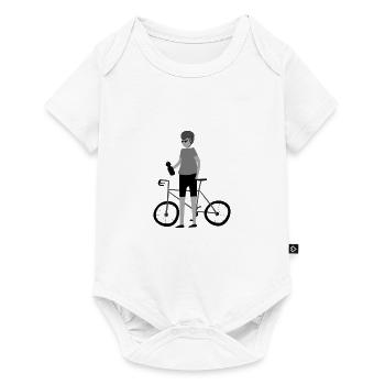 Radsport - Baby Premium Kurzarmbody - Weiß - Vorne