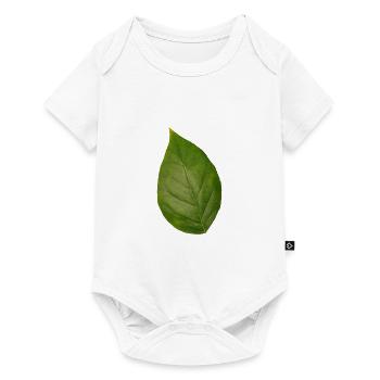 Leaf tree plant spring summer autumn green - Baby Premium short-sleeve bodysuit - white - Front