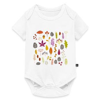 Autumn Fall Woodland Art - Baby Premium short-sleeve bodysuit - white - Front