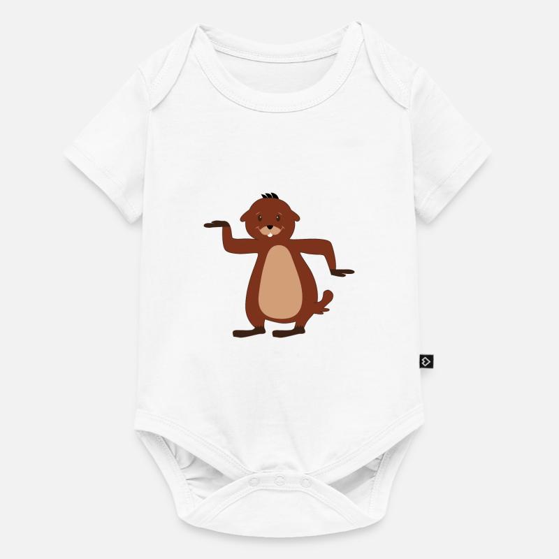 Marmotte marmotte - Body à manches courtes Premium Bébé - blanc