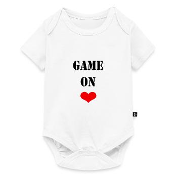 Game on love - Baby Premium Kurzarmbody - Weiß - Vorne