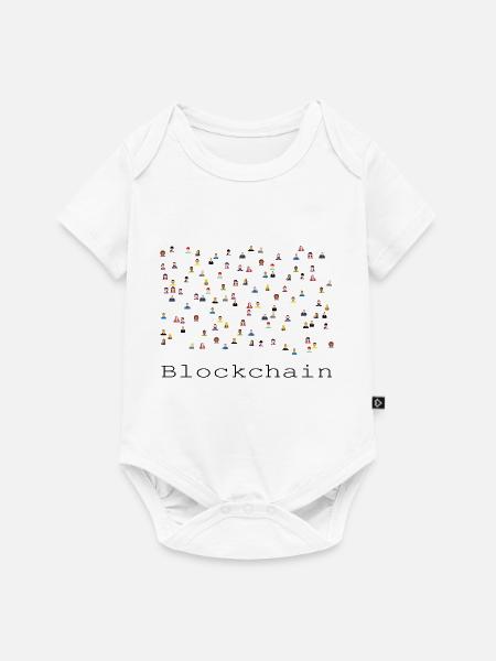 Blockchain - Baby Premium Kurzarmbody - Weiß
