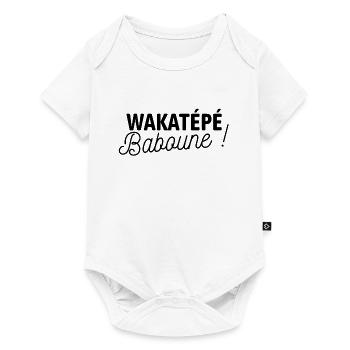 Wakatépé Baboune ! - Body à manches courtes Premium Bébé - blanc - Devant