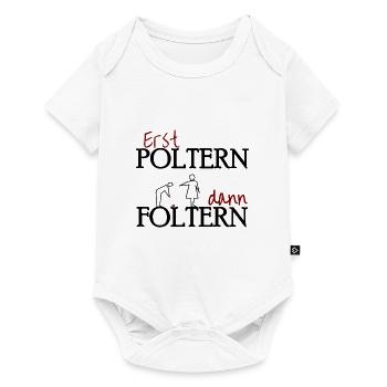 Polterabend Hochzeit Jungeselle Geschenk Lustig - Baby Premium Kurzarmbody - Weiß - Vorne