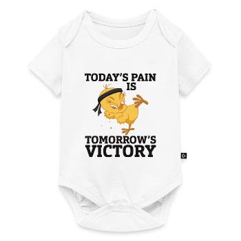 Today's pain is tomorrow's victory! Fighting Chicks! - Baby Premium short-sleeve bodysuit - white - Front