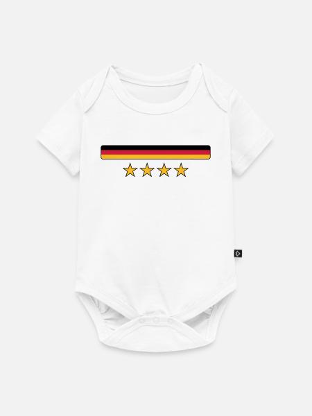 Deutschland - Baby Premium Kurzarmbody - Weiß
