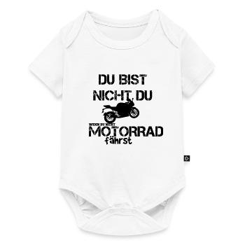 MOTORRAD DU BIST NICHT DU WENN DU ZWEIRAD - Baby Premium Kurzarmbody - Weiß - Vorne