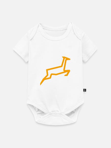 Hirsch - Baby Premium Kurzarmbody - Weiß