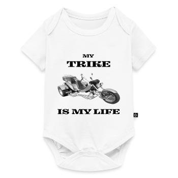 Trike bike moto chopper - Body à manches courtes Premium Bébé - blanc - Devant