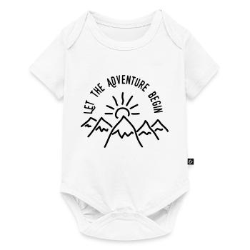 AD Let the Adventure Begin - Baby Premium Kurzarmbody - Weiß - Vorne