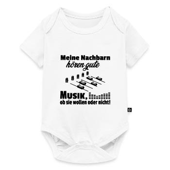 Musik – Shirt Mischpult DJ Geschenk - Baby Premium Kurzarmbody - Weiß - Vorne